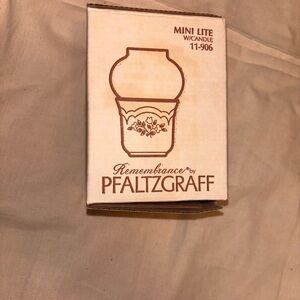 Pfaltzgraff Remembrance Mini Lite Candle Holder with Floral Design